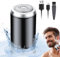 Rasierer Herren Elektrisch, Mini Electric Shaver, Portable Shaver Washable Elektrorasierer, Wasserdichtes Elektrorasierer Herren Wiederaufladbarer USB Rasierapparat Nassrasierer & Trockenrasierer