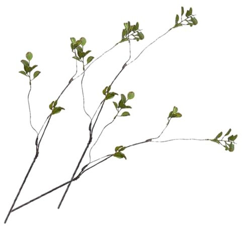 Ciieeo 3pcs Simulated Twigs Artificial Leaf Branch Fall Leaves Home Fake Plant Thanksgiving Decor Diy Branch Table Centerpiece Vase Filling Ornament