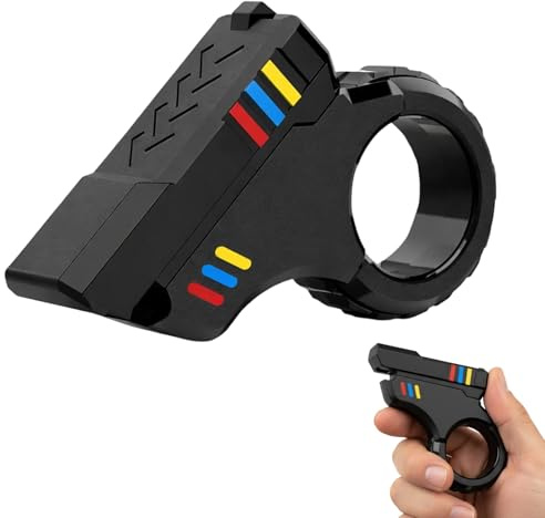 YenMzx Fidget Gun, fidget spinner stampato in 3D, antistress, strumento sensoriale portatile, antistress per ufficio, compagno di viaggio, relax in famiglia durante il tempo libero