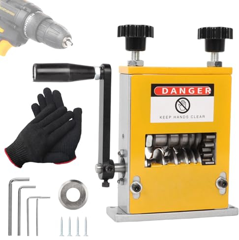 Maquina Pelar Cables, Pelacables Electricista Automático Manual para Cables de 3-17 mm, Maquina Pelacables 5 Cables Simultáneos, para el Reciclaje de Residuos de Cobre