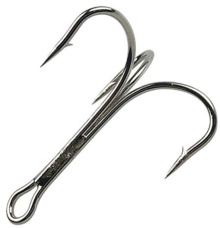 Drillinge Angelhaken Starkes Großformat Angelhaken Seefischerei Salzwasser Classic Drillingshaken (7/0-10Stk)