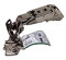 HKB 2 x Intermat TOP 9955-T FIX Weitwinkel-Federscharnier, 165°-120°, Topf-ø 35mm, 9,5mm Kröpfung, Stahl vernickelt, für Mittelwandanschlag, Aufklips-Technik, inkl. Kreuzmontageplatte, Hettich, 62533