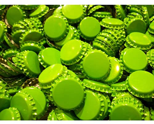 AlcoFermBrew Tappi Corona - Giallo - 100pz | Chiusura Bottiglia | Tappi di Bottiglia di Birra