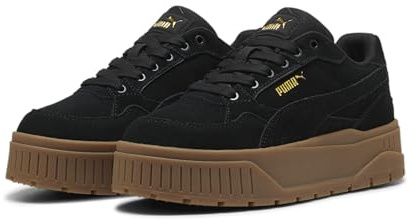 PUMA Zapatillas Karmen II Idol Suede Mujer 42 Black Gold ?Zapatillas básicas para Mujer