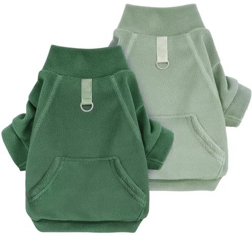Mosucoirl Abrigo Perro Ropa Perros,Sudadera con Capucha para Perros Chaqueta Térmica para Mascotas Sudadera de Algodón Ropa para Perros con Bolsillo Sudadera