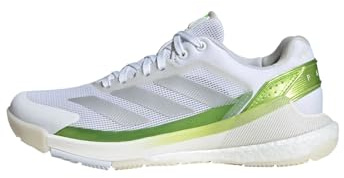 adidas Mujer Crazyquick Boost Padel Shoes, Cloud White/Zero Metalic/Lucid Lemon, 38 2/3 EU