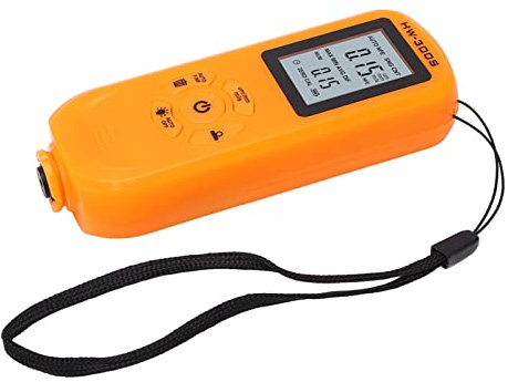 Coating Tester,Paint Meter High Automatic Shutdown Wide Application Portable Easy for Equipment (Orange)