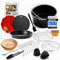 FryChef Accessori friggitrice ad aria calda, accessori Airfryer, set da 18 pezzi. Con teglia, 100 x carta da forno, spruzzatore olio e molto altro ancora. Adatto per Philips 7,3L, COSORI 4,7L, Ninja