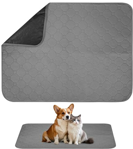 Traversine Lavabili per Cani 60 X 45cm, Tappetini Assorbenti Lavabili Cane Traspirante, Antiscivolo, Impermeabile Riutilizzabili Tappetino Cane Pipi per Cani, Gatti, Conigli, Porcellini D'India