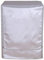 Cubierta para lavadora, a prueba de polvo, a prueba de polvo, cargador frontal para lavadora, funda impermeable, cremallera de borde plateado (L : 51-57 X 60 X 85 cm)