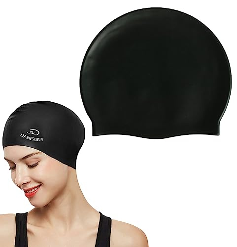WeddHuis Bonnet de Bain Lycra Lycra Bonnet de Natation Anti-déchirure Confortable Non-Glissement pour Hommes Femmes Cheveux Courts Longue Adulte Garçons Filles