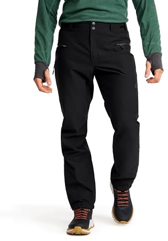 RevolutionRace Wasserdicht Silence Proshell 3L Pants für Herren, Outdoor-Shellhose mit optimaler Bewegungsfreiheit, Black/Anthracite 3.0, S