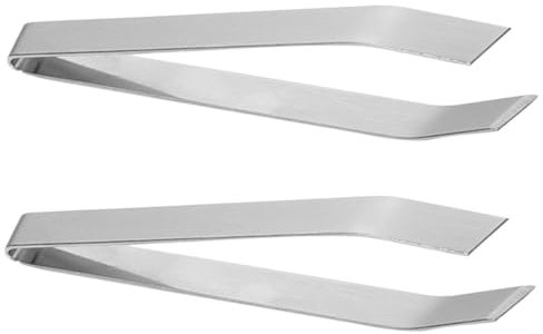 CRILSTYLEO 2 Pz Pinzette Piatte Fermaglio a Lisca Di Pesce Pinzetta Per Lische Di Pesce