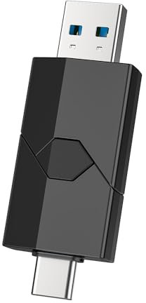 Vansuny USB Stick 512GB USB C Memory Stick Dual USB 3.0 Flash Drive Type C + Type A Retractable USB C Flash Drive for iPhone 15/16 Galaxy A05 Smartphone Tablet Car Laptop