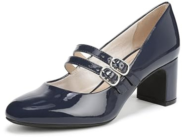 LifeStride Women's True Pump Lux Navy Patent 7.5 M