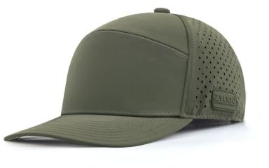 Gorra XXL Performance Snapback para cabezas grandes, 59,9-65 cm, gorra de verano con corona profunda, Verde militar, X-Large-XX-Large
