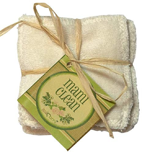 SALVIETTA STRUCCANTE 7x7 MADE IN ITALY IN MICROSPUGNA DI BAMBOO 5 PEZZI