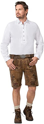 Stockerpoint Herren Juan Trachtenhemd, Weiß, XL EU