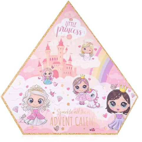Accentra Principessa Calendario dell'Avvento Per Ragazze Con 24 Bagno E Cura Personale, Bellezza E Prodotti Cosmetici Per Un Avvento Vario E Alla Moda …, Rosa