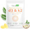 Vitamin D3&K2(MK7) Supplement Softgel, 4000 IU VIT + 100 MCG with Coconut Oil, 120 Easy-Swallow Vitamin D3 K2 Tablets, Gluten Free, High Strength Vegetarian Vitamin Supplements