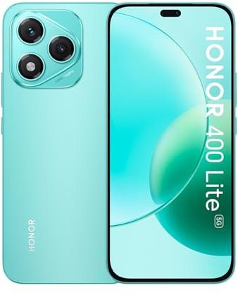 HONOR 400 Lite Unlocked 5G Smartphone, AI Camera Button,108MP Street Style Portrait,8GB+256GB, IP64 Water Resistance,3500nits AMOLED Display,Dual SIM,Android 15,Marrs Green