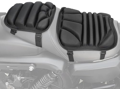 Sittdyna för motorcykel – sittdyna för passagerare | Gel för | 3D- set med 2 för | Sittdyna | andningsbar stötabsorberande sits för avancerare