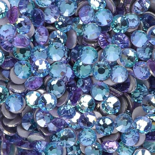SS3-SS30 Hada Azul Diamantes de Imitación sin Fijación en Caliente Cristales Planos Piedras Preciosas para Uñas Pegamento sobre Diamantes Strass Accesorios de Decoración DIY - Hada Azul - SS12-1440PCS