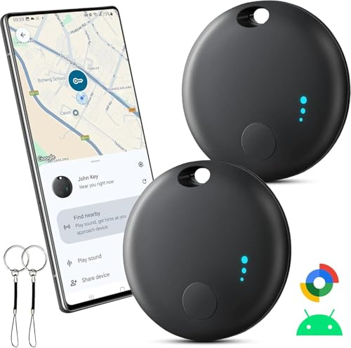 Air Smart Tracker, Android Smart Tracker Tag, Google Localizador Funciona con Find Hub App, Buscadores de Brtículos Bluetooth SmartTag Tracker para Llaves,Bolsas,Equipaje,Mascotas y Mochila