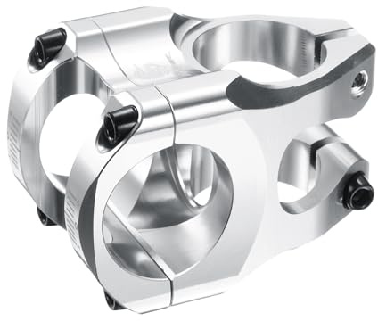 QUARKZMAN 31.8mm Potence De Vélo 35mm Alliage D'Aluminium Potence De Guidon pour Mountain Road Bike BMX MTB Cyclisme, Argent