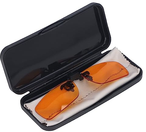 CHICIRIS Clamp/Holder On Glasses Blue Light Blocking Lens Protects Eyes From Harmful Computer Blue Lights (Square)