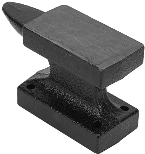 Dioche Anvil Anvil Jewelry Portable Rugged Cast Iron - Blacksmith with Polished Surface for Stable Metalwork - Durable and Portable Design