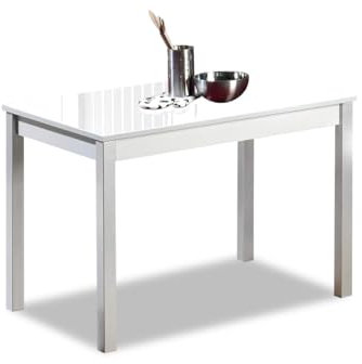 ASTIMESA Mesa de Cocina Fija Blanco 100x60 cms