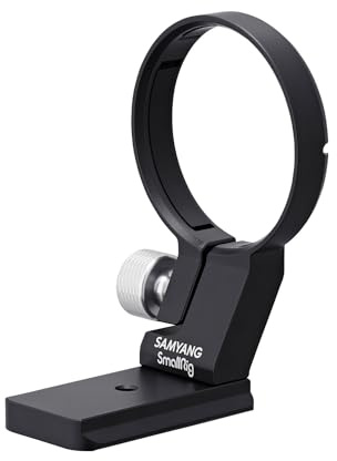 SAMYANG Stativklämma för Sony E-Mount, stativ monteringsring för Samyang AF & MF-objektiv, snabbkopplingsplatta med Arca-Swiss-funktion, stativring kompatibel med Manfrotto, DJI RS2-platta