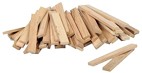 Klötzchenmann Eiche Bastelklötzchen 200 Stück ohne Klebeband Holzklötzchen zum Basteln für DIY Projekte Bastelholz Bastelhölzchen für Fensterbank und als Deko