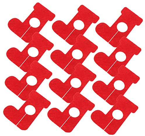 Homoyoyo 12piezas Decoración De Copas De Vino Adornos De Fieltro Navideños Etiquetas para Copas De Vino Artículos para Fiestas para Fiestas Navideñas