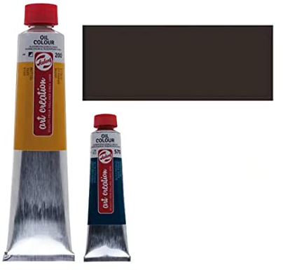 PAINT IT EASY Ölmalfarbe für Schule, Hobby & Kunst, 200ml, Umbra Gebrannt