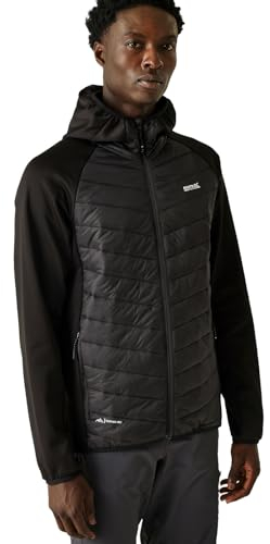 Regatta Mens Andreson VIII Hybrid Padded Hooded Soft Shell Jacket