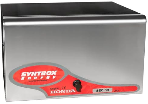 Syntrox Honda Generator Bosavi, Gas Generator, Inverter Generator, Powerstation, Strimgenerator, Notstromaggregat, 22 Liter Tank, 2600 W Dauerleistung, Gasgenerator 220V, CDI Zündanlage