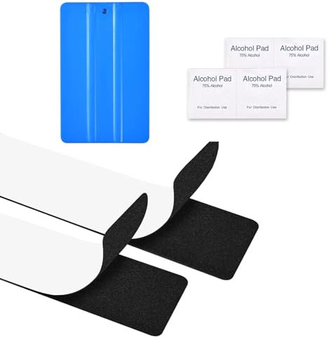 2 Stück Klett Kennzeichenhalter Set, Auto Nummernschildhalterung, Auto Kennzeichen Set, Rahmenlose Auto Kennzeichenhalter, Auto Kfz Kennzeichen Selbstklebend für Standardkennzeichen