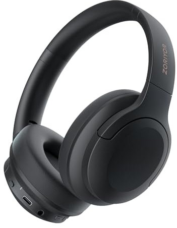 ZORIYOR Z1 Pro ANC Casque sans Fil HiFi Son, Casques Bluetooth 5.3 Autonomie de 70 Heures, Réduction de Bruit ENC pour Appels IPX4 Design Ergonomique Noir