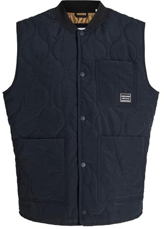JACK & JONES Men's Jjhero Liner Vest, Black, S