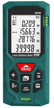 Cinta métrica láser Digital, telémetro láser de 40M, medidor de distancia preciso, ruleta de construcción, Trena Lazer Range Finder(KE120 120M)