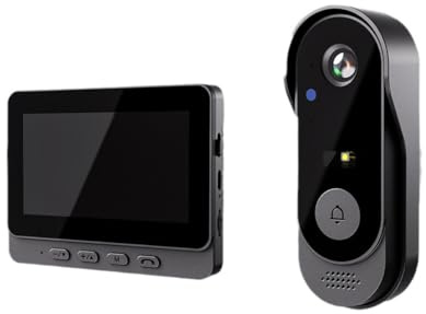 X8 Smart Video Dörrklocka, med en skärm, tvåvägsljud och HD-videoövervakning