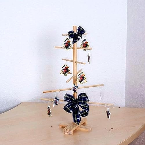 Deko AS Holzbaum Dekobaum Weihnachtsbaum Lichterbaum Geschenkbaum Wunschbaum Maibaum Osterbaum Lichterbaum Hochzeitsbaum Echtholz Natur (50 cm Hoch)