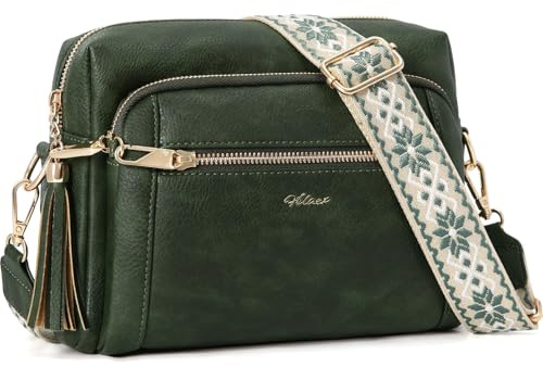 HILAEX Sacs Bandoulière Femme avec Antivol, Sac a Main Femmes Bandoulieres | Sac Bandoulière Femme avec Sangle Réglable et Large Amovible