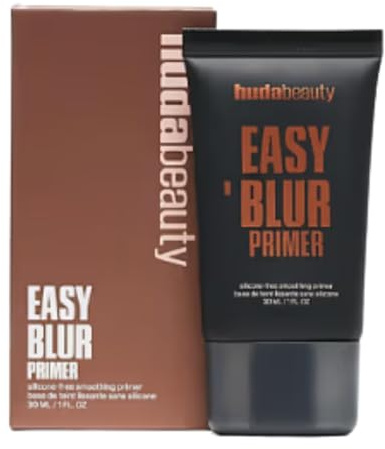 HUDA BEAUTY Easy Blur Color Corrector Primer - Prebase de Maquillaje con Color Efecto Difuminador, Tono Bronze Fudge (Bronceado Transparente), Sin Siliconas, 30ml