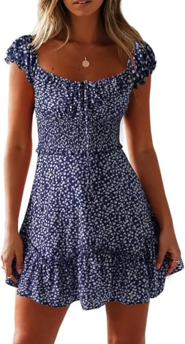 Cicy Bell Abito Estivo da Donna Sexy con Stampa Floreale