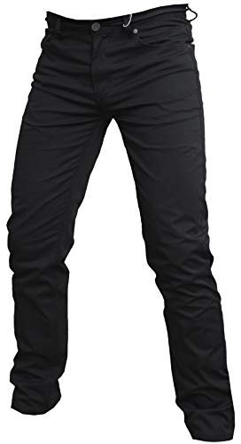 shop casillo Pantalone Uomo Cotone Estivo Modello Jeans colorato Regular Fit (Nero, 48)