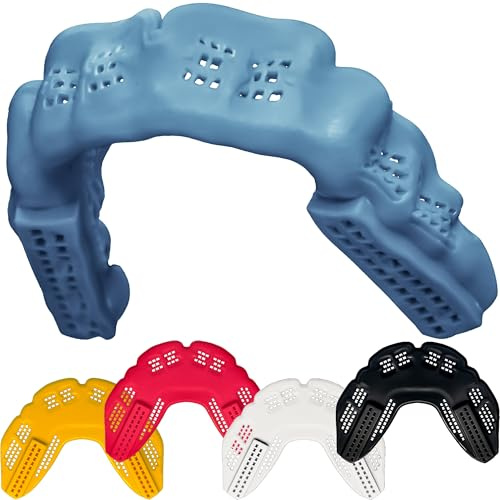 Bulletproof Braces Mouthguard – World’s Thinnest & Strongest Sports Mouth Guard for Braces! Basketball Football Lacrosse Wrestling Hockey Rugby BJJ MMA Boxing Mouthpiece – Adult Youth & Kids