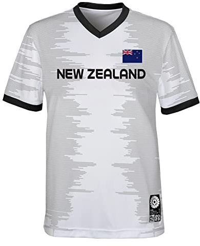 Official 2023 Women's Football World Cup Adult Team Shirt, New Zealand, White, X-Large